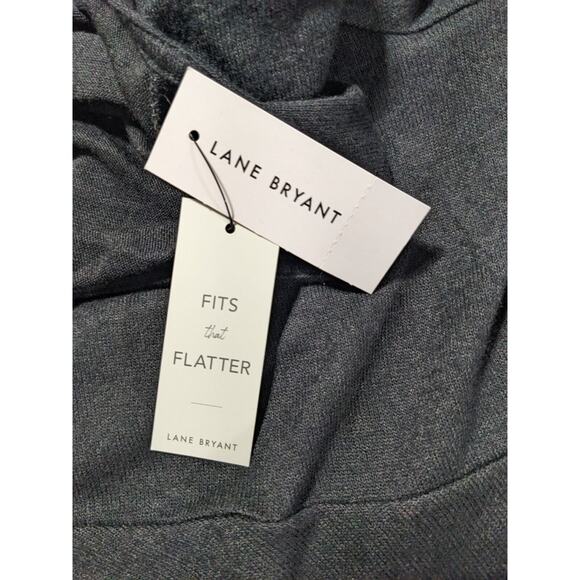 Lane Bryant Knot Front‎ Blouse Top Women 34/36 Black Long Sleeve U35 - Picture 11 of 14